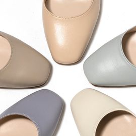 [KUHEE] Sling-back(8171) 5cm-middle heel basic strap daily handmade shoes-Made in Korea